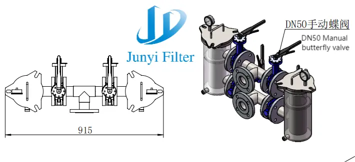 Philippines | Dual-basket filters enable continuous and uninterrupted filtration of fluids in pipelines